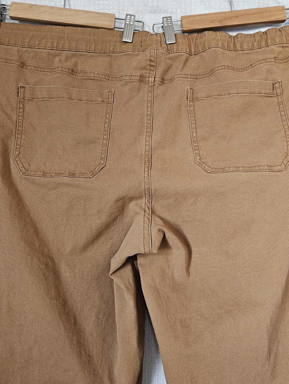 Drawstring Chinos in Tan - Picture 4 of 9